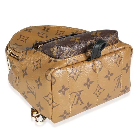 Louis Vuitton Monogram & Monogram Reverse Canvas Palm Springs Mini Backpack - Picture 5 of 7
